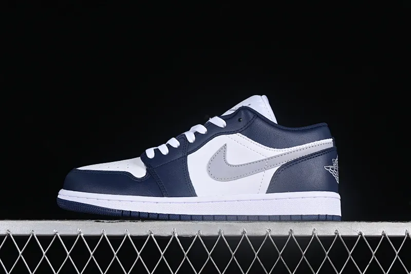 All categories Air Jordan Jordan series basketball shoes Air Jordan 1 Low Z version Air Jordan 1 Low AJ1 Joe 1 white blue gray low-top cultural basketball shoes 553558-141